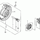 VT600CD Заднее колесо