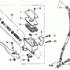 VT600CD Главный тормозной цилиндр - передний