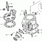 CR250R Cylinder head ('02-'04)