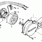 CR85RB Left crankcase cover ('03-'04)