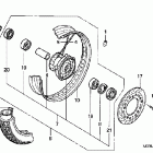 VT600CD Переднее колесо