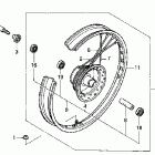 XR200R Переднее колесо