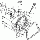 XR200R Крышка картера правая