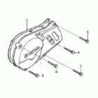 XR80R Крышка картера левая