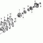 CR250R Водяной насос