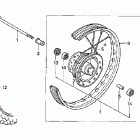 XR80R Переднее колесо