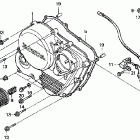 XR650L Крышка картера правая