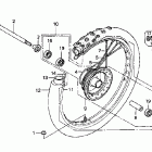 XR200R Переднее колесо