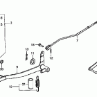 XR50R Brake pedal @ kick starter arm