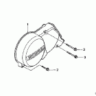 XR50R Крышка картера левая