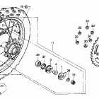 XR200R Заднее колесо
