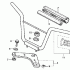 XR50R Руль и панель переднего номера