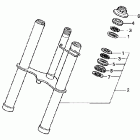 XR50R Передняя вилка