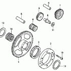 XR650L Муфта стартера