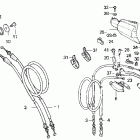 XR600R Рулевые переключатели и троса