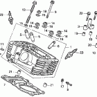VT600CD Головка цилиндра задняя