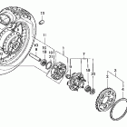 VT600CD Заднее колесо