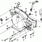 CR80RB Крышка картера правая
