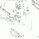 XR600R Главный тормозной цилиндр - передний