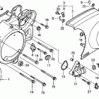 VT1100T Крышка картера левая
