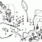 CB750 Рулевые переключатели