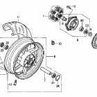 RVT1000R Rear wheel ('00-'01)