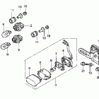 CBR1100XX Задний фонарь 99-03