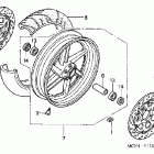 RVT1000R Front wheel ('00-'01)