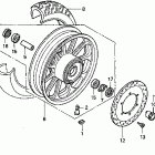 VT1100T Переднее колесо