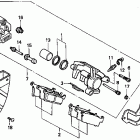 CR500R Задний суппорт тормозной