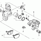 VT1100C3 Задний суппорт тормозной