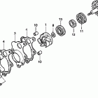 CR500R Водяной насос