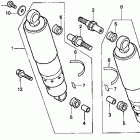 VT1100T Задний амортизатор