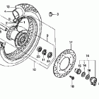 VT750CD Переднее колесо