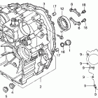 GL1500CF Задний кожух картера