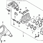 VFR800FI Задний суппорт тормозной