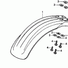 CR500R Переднее крыло