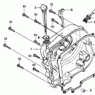 CMX250C Крышка картера правая