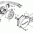 CR80RB Крышка картера левая