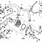 CBR1100XX Водяная помпа 98-03