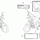 CB750 Предупредительные таблички