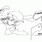 CBR900RR Stripe @ mark (cbr900rr'00,'01)