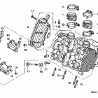 VF750C Головка цилиндров передняя