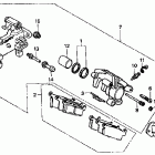 CR80RB Задний суппорт тормозной
