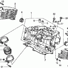VT1100C2 Головка цилиндров задняя
