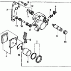 CR80RB Передний тормозной суппорт