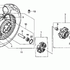 VT750CD Заднее колесо