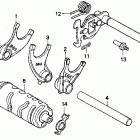 CMX250C Вилка переключения передач