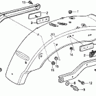 CMX250C Заднее крыло