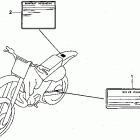 CR500R Предупредительные таблички